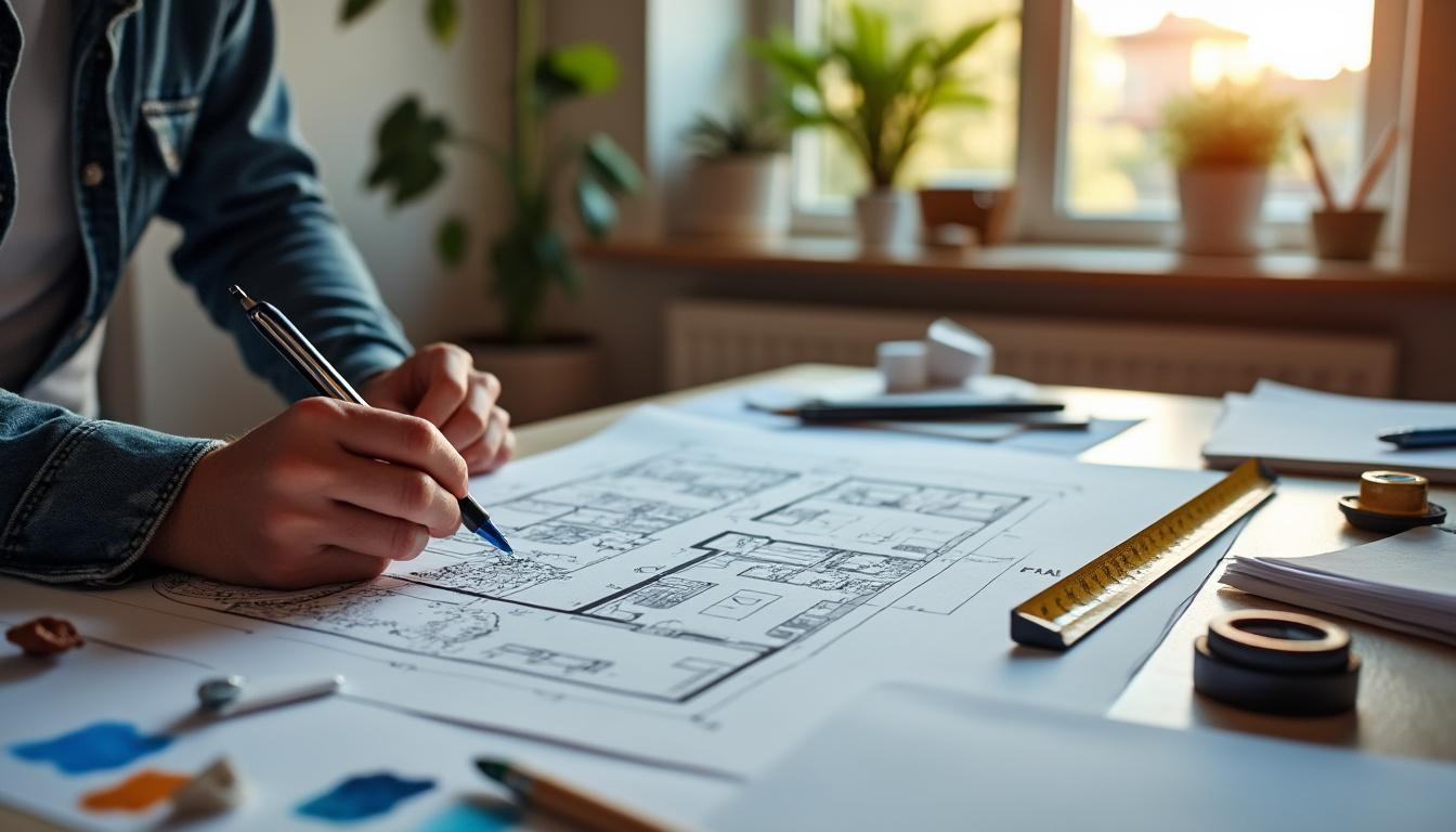 Illustration: Analyser l’espace existant et structurer son projet d’aménagement intérieur