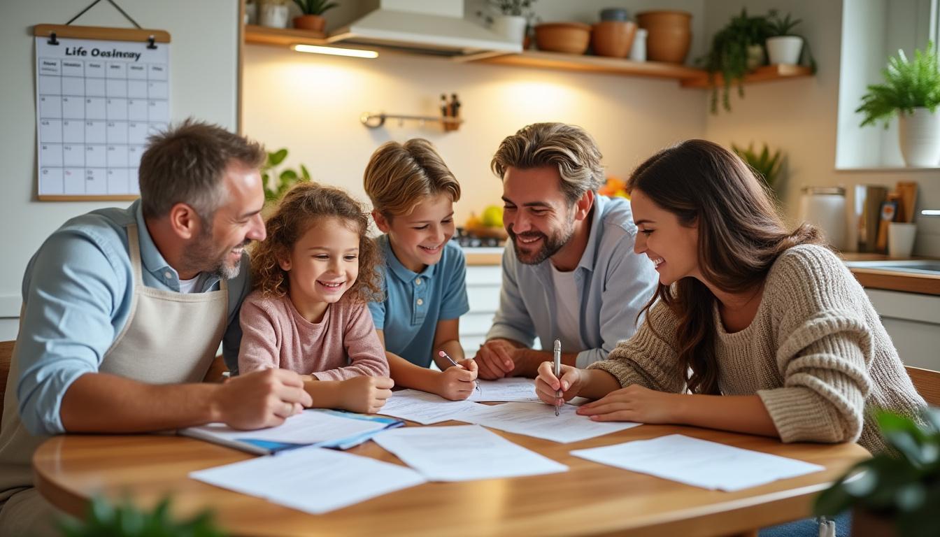 Illustration: Les bases de l’organisation du ménage en famille