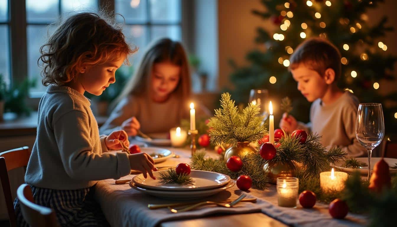 Illustration: Inspirations et styles pour une décoration de table de Noël à faire soi-même
