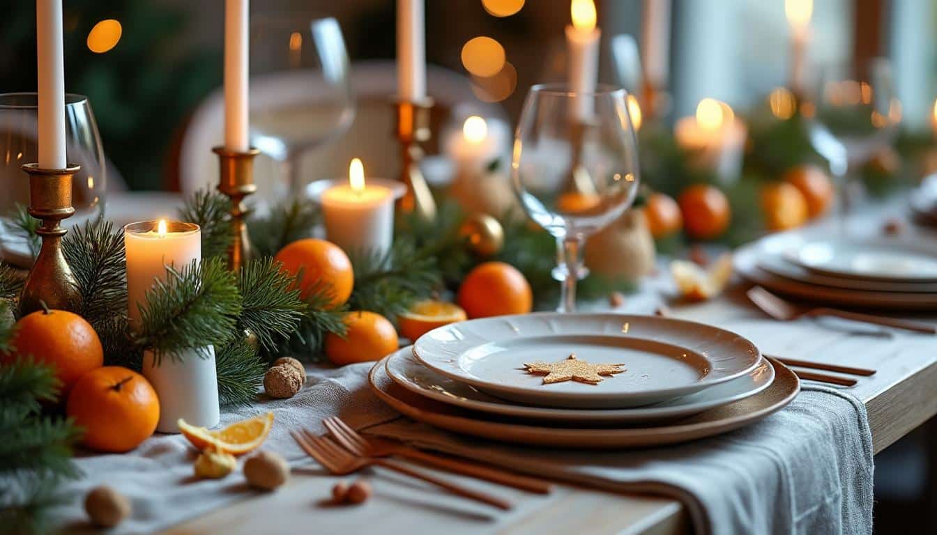 Illustration: Comprendre la décoration de table de Noël à faire soi-même