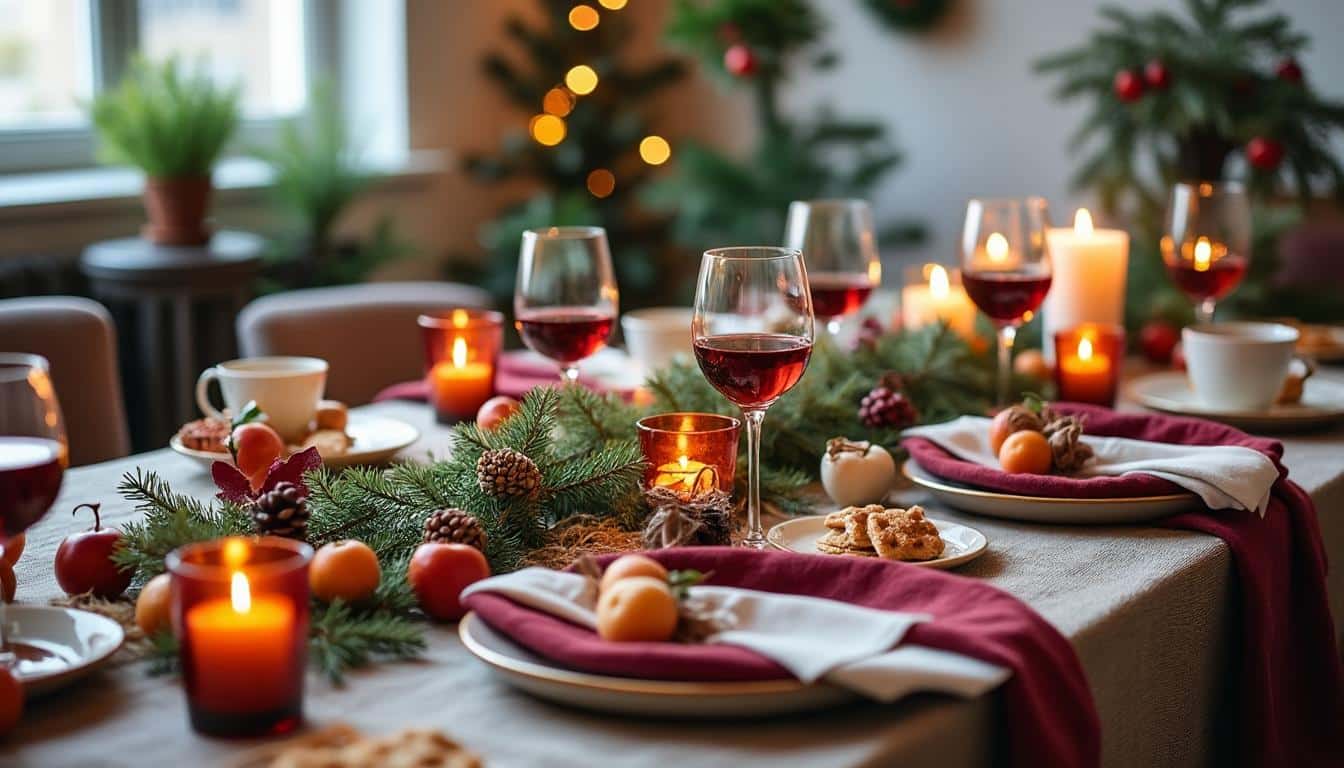 Illustration: Inspirations et tendances pour la décoration de Noël de la table