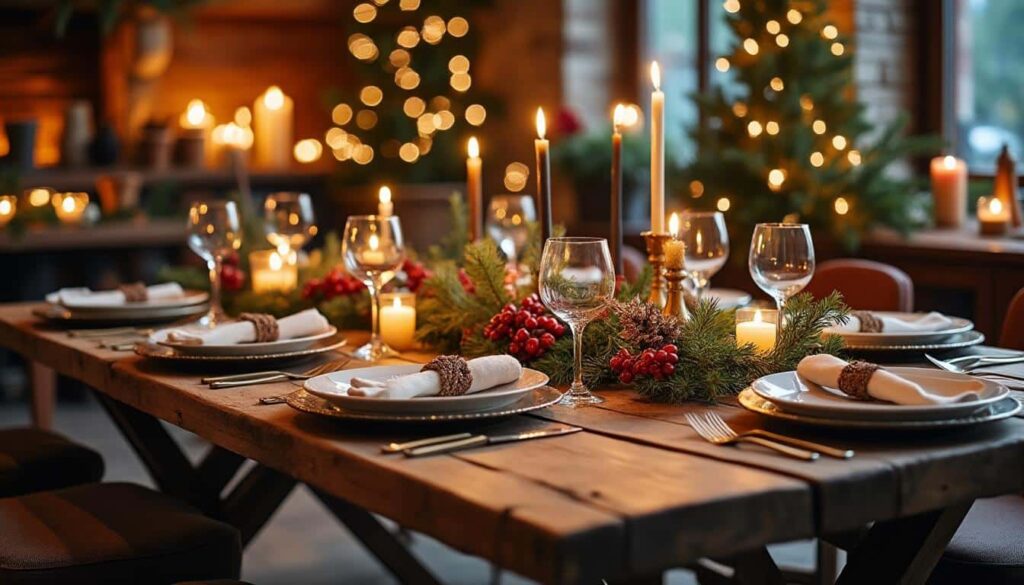 Décoration de table de Noël : idées, styles et conseils tendance