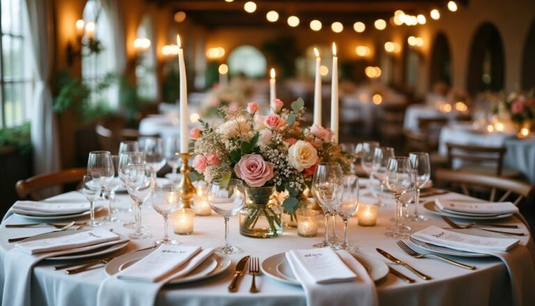 Décoration de table ronde pour mariage : idées et conseils élégants