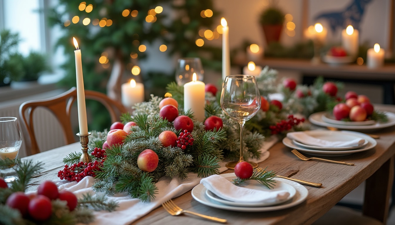 Illustration: Explorer les styles et tendances de décoration de centre de table pour Noël