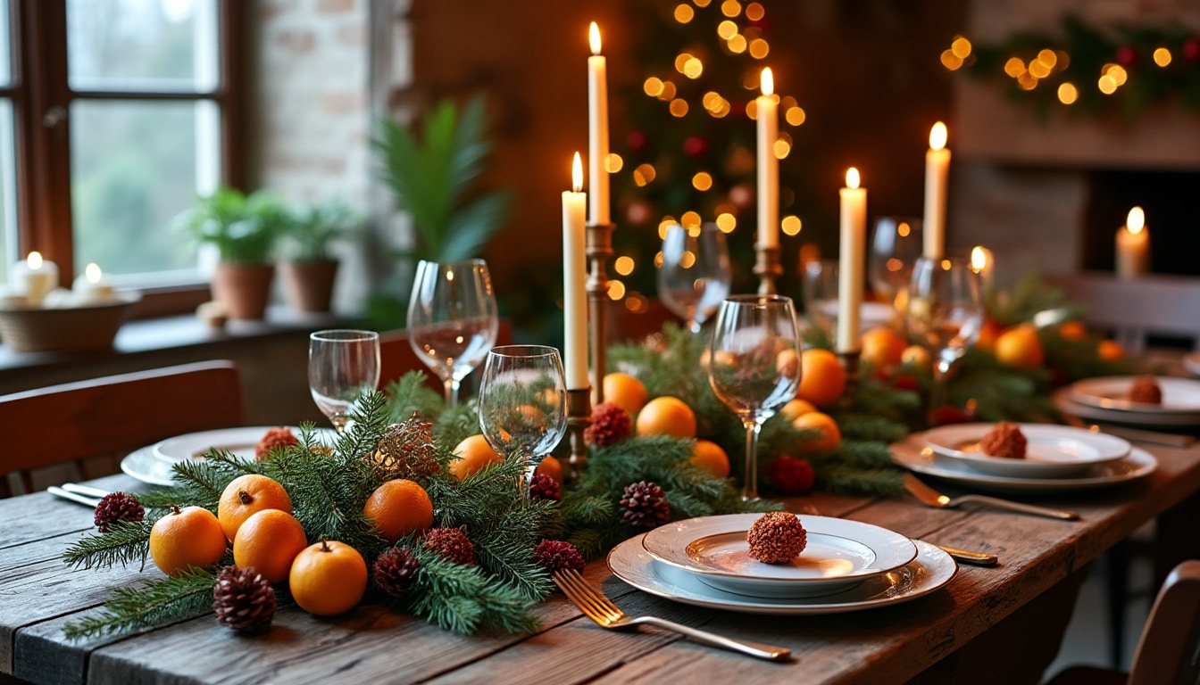 Décoration de centre de table pour Noël : idées et conseils tendance
