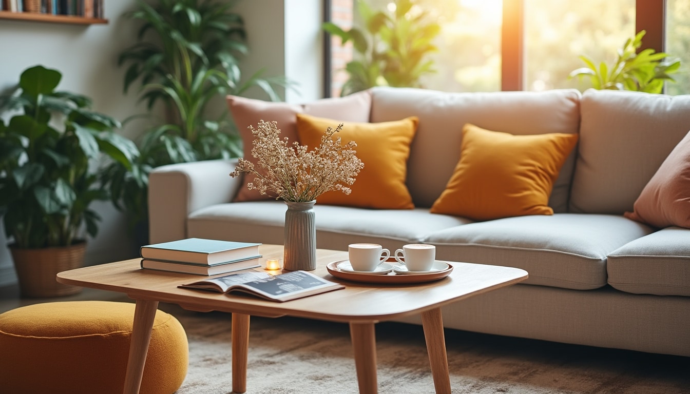 Illustration: Introduction à la décoration pour table basse et son impact dans le salon