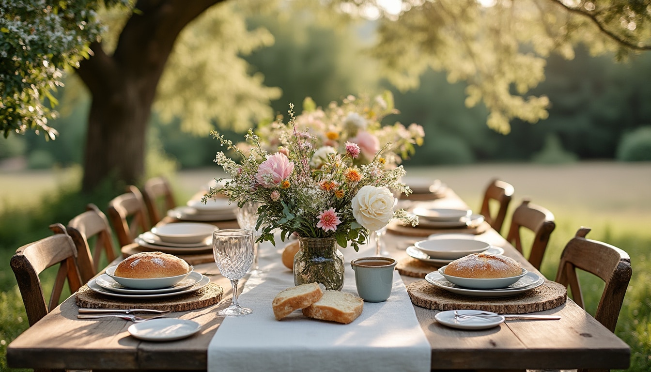 Décoration de table champêtre : idées, conseils et inspirations naturelles