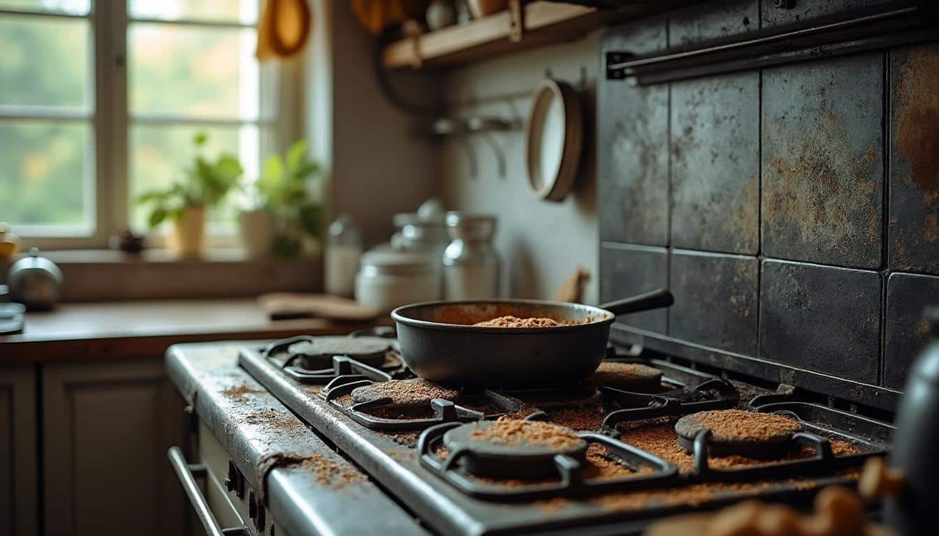 Illustration: Comprendre l’accumulation de graisse dans une hotte sur le long terme