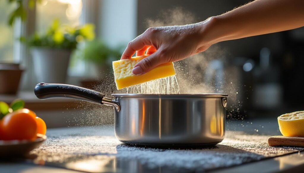 Graisse de hotte : dissolution efficace avec bicarbonate alimentaire