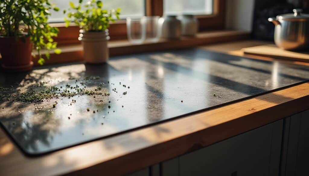 Graisse de hotte et gouttes retombées sur le plan : prévenir et nettoyer