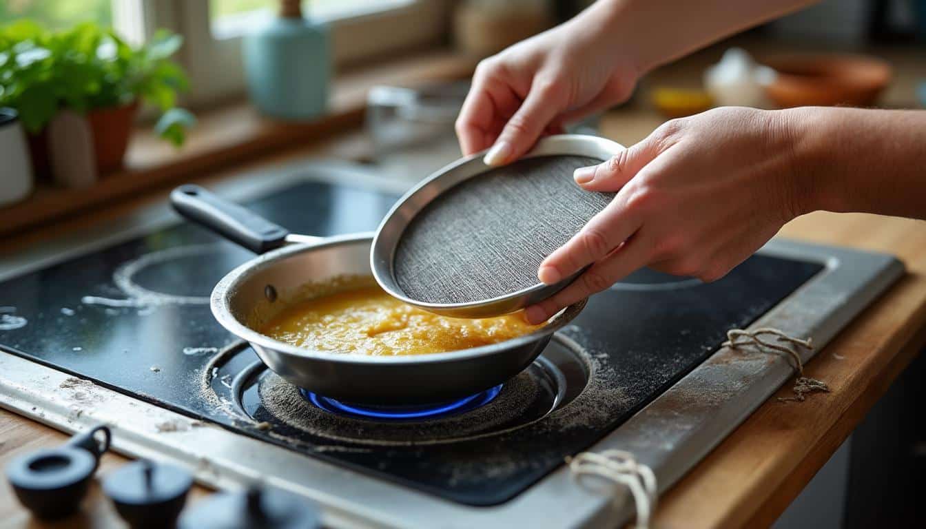 Graisse de hotte : nettoyage du filtre métallique et astuces d’entretien