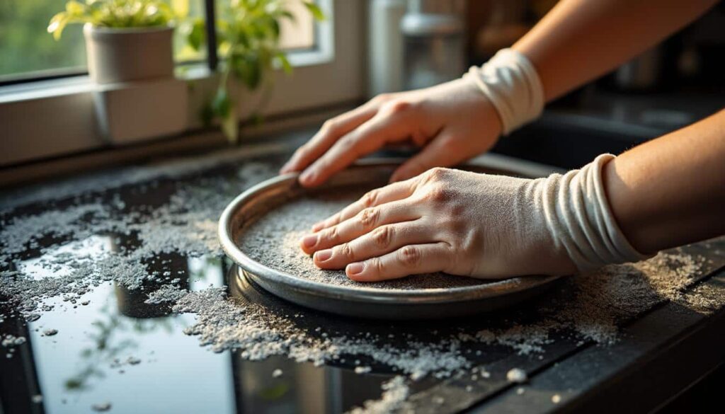 Graisse de hotte : nettoyage efficace du filtre métallique