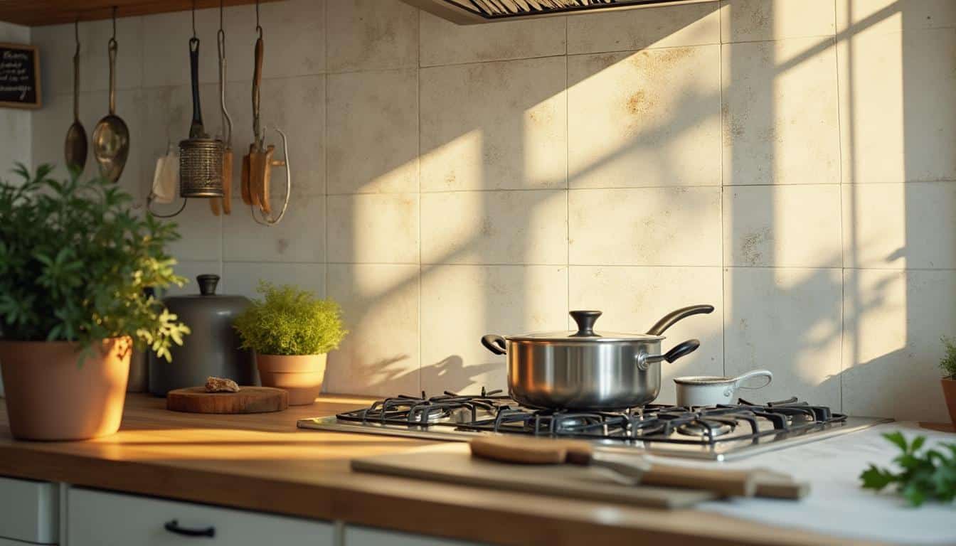 Illustration: Pourquoi la graisse de hotte laisse-t-elle autant de traces sur un plafond lessivable ?