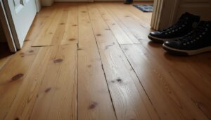 Rayure parquet et trace de chaussure dans le couloir : solutions efficaces