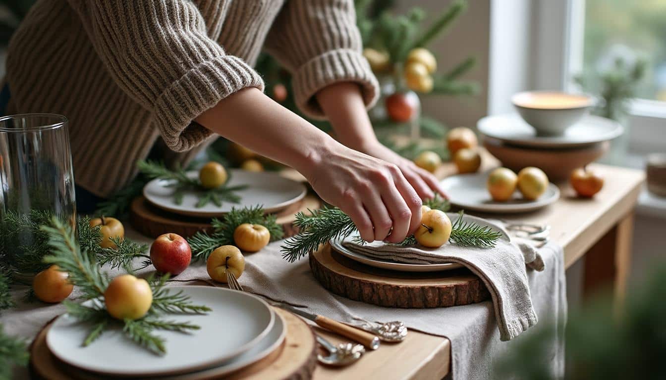 Illustration: Les matériaux naturels indispensables pour une décoration de table authentique