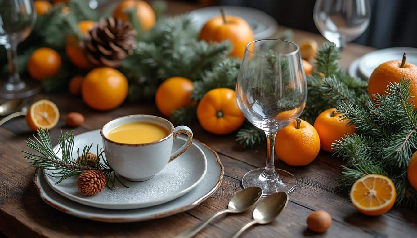 Décoration de table de Noël à faire soi-même : idées naturelles et DIY