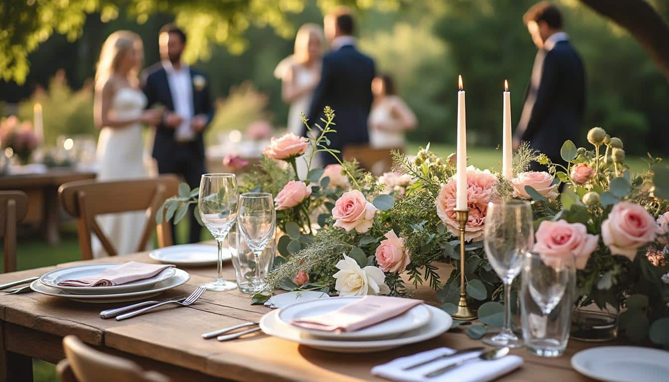 Illustration: Pourquoi la décoration florale est-elle indispensable pour la table lors d’un mariage ?