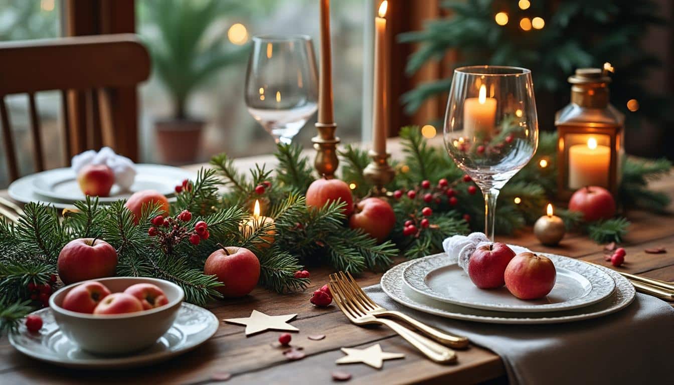 Décoration de Noël à faire soi-même pour table : idées faciles et originales