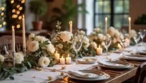 Fleurs de la table des mariés : conseils pour une déco élégante