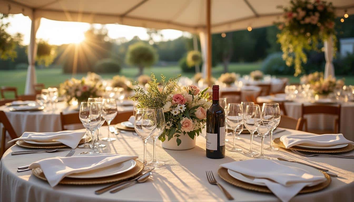 Mariage avec une table ronde : convivialité et décoration réussie