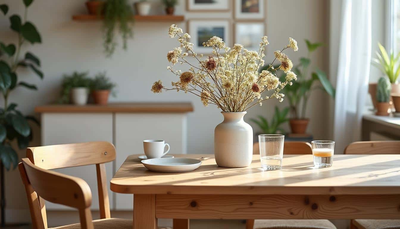 Illustration: Comprendre le rôle d’un objet décoratif sur la table de la salle à manger