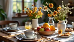 Que poser sur une table de salle à manger pour allier déco et fonctionnalité