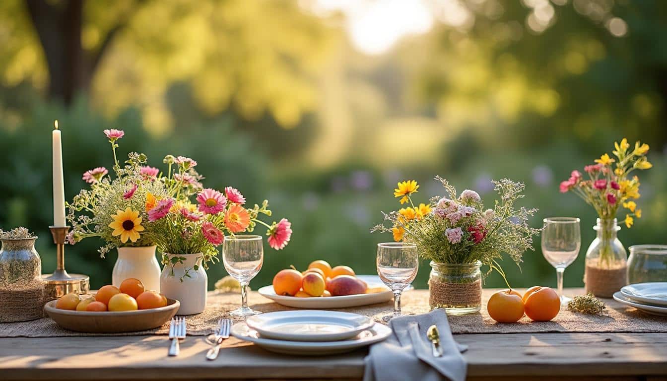 Illustration: Comprendre l’essence d’une décoration de table champêtre