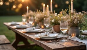 Déco de table mariage champêtre : idées naturelles et élégantes