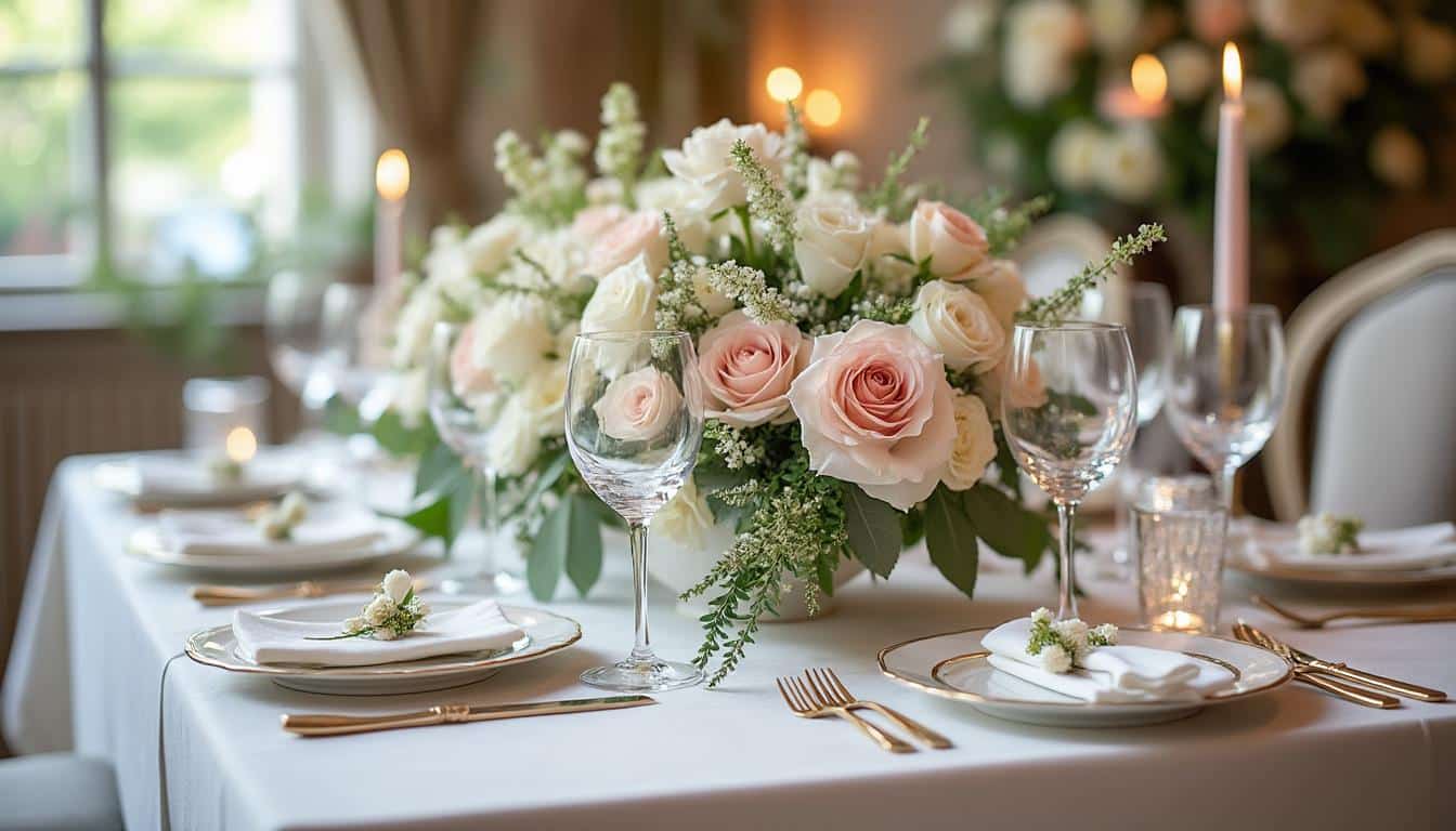Fleur de table pour mariage : conseils pour une déco élégante