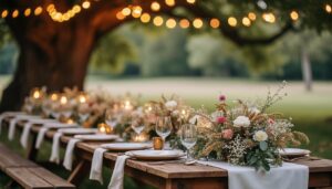 Fleur de table mariage champêtre : guide pour une déco naturelle et élégante