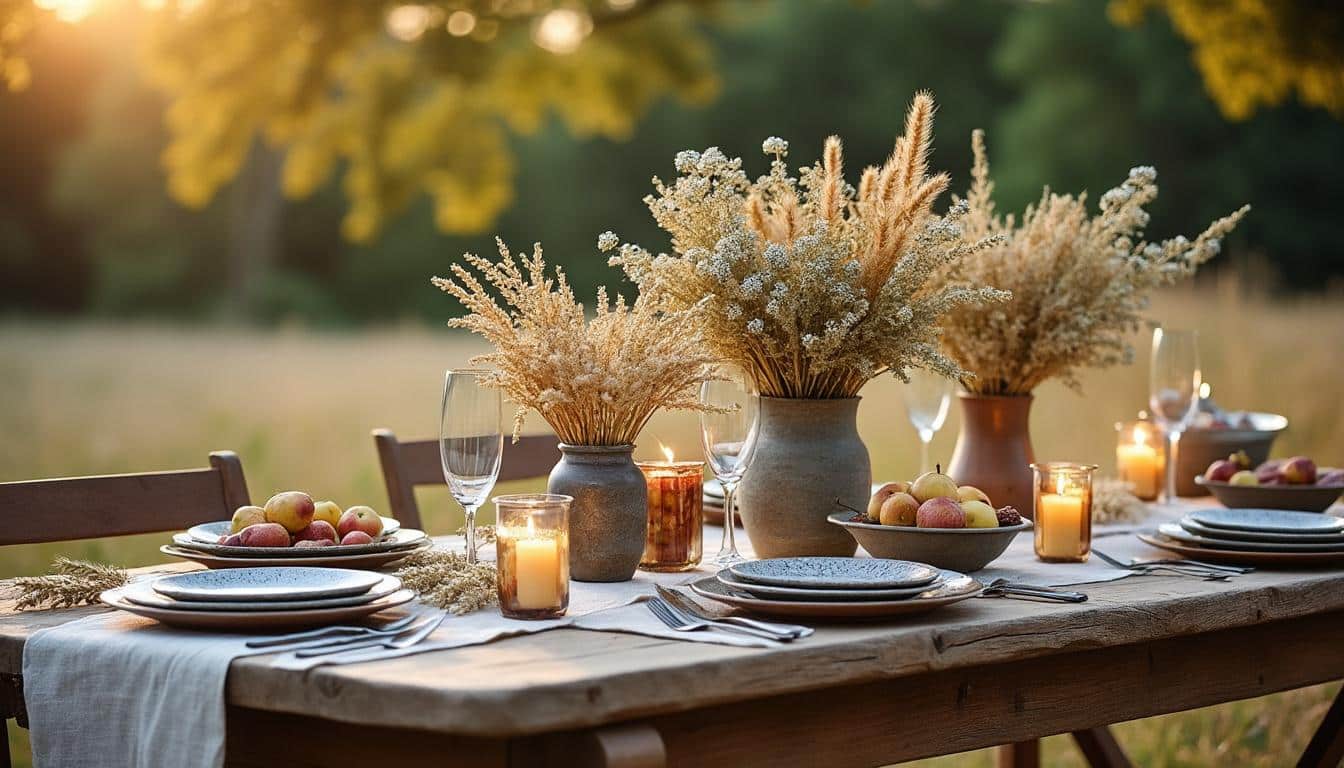Illustration: Comprendre l’univers de la décoration de table champêtre