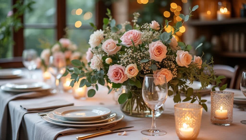 Centre de table mariage en fleur : idées et conseils déco élégants