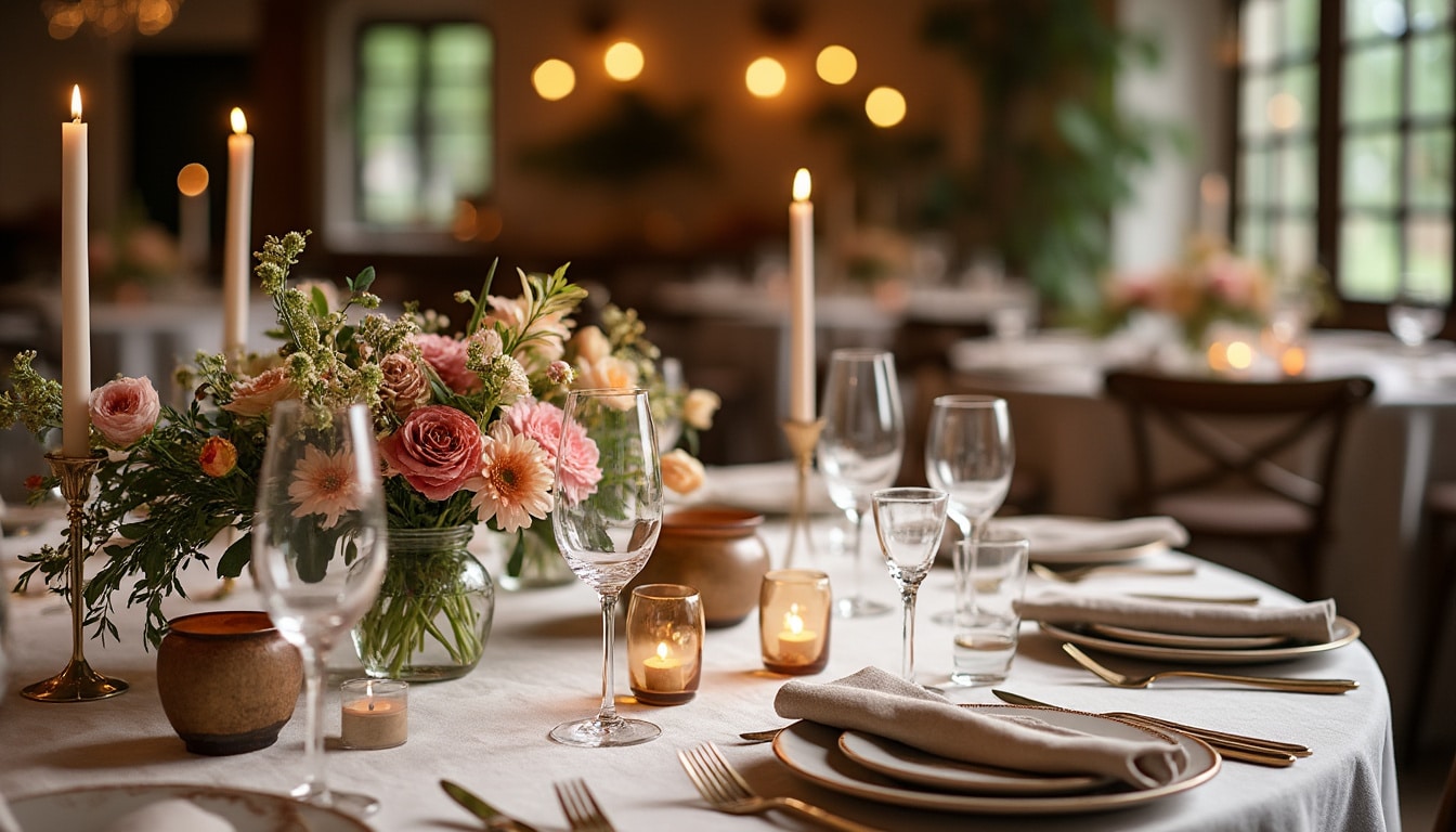 Décoration de table ronde mariage : idées et astuces élégantes