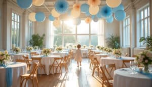 Décoration de salle pour baptême garçon : idées et conseils clés