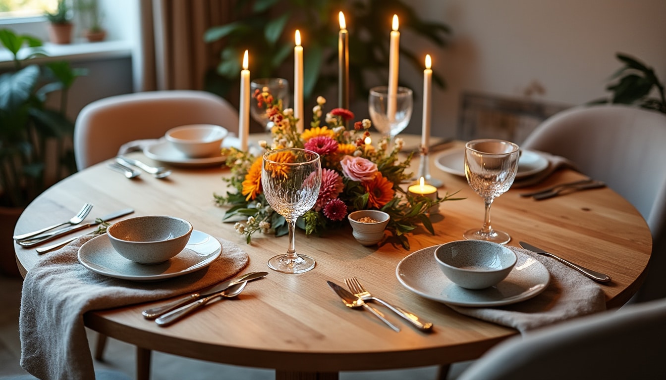Illustration: Pourquoi choisir une décoration pour une table de forme ronde ?