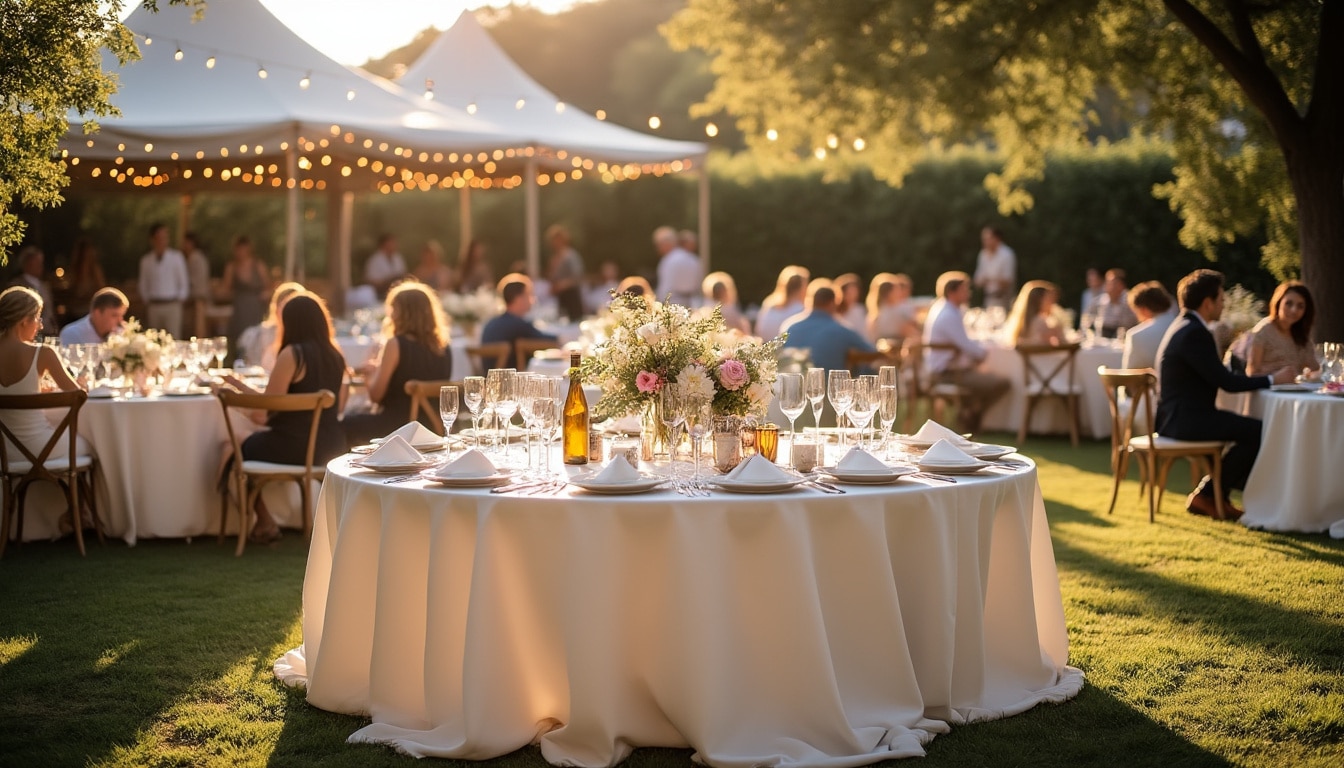 Illustration: Pourquoi opter pour une décoration de table ronde lors d’un mariage ?