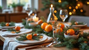 Décoration de Noël à faire soi-même pour table : idées naturelles et faciles