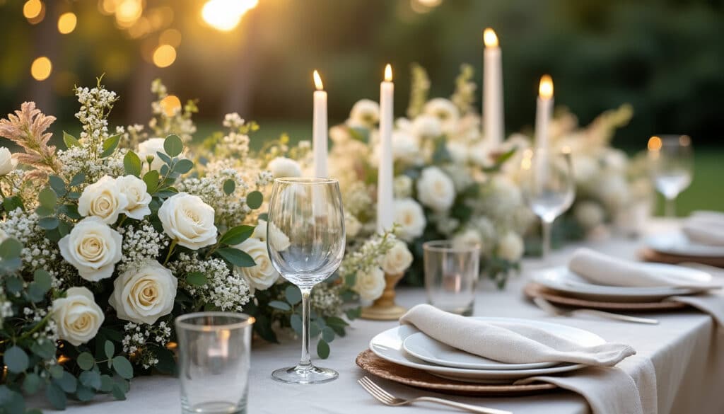 Décoration florale de table de mariage : idées élégantes et conseils