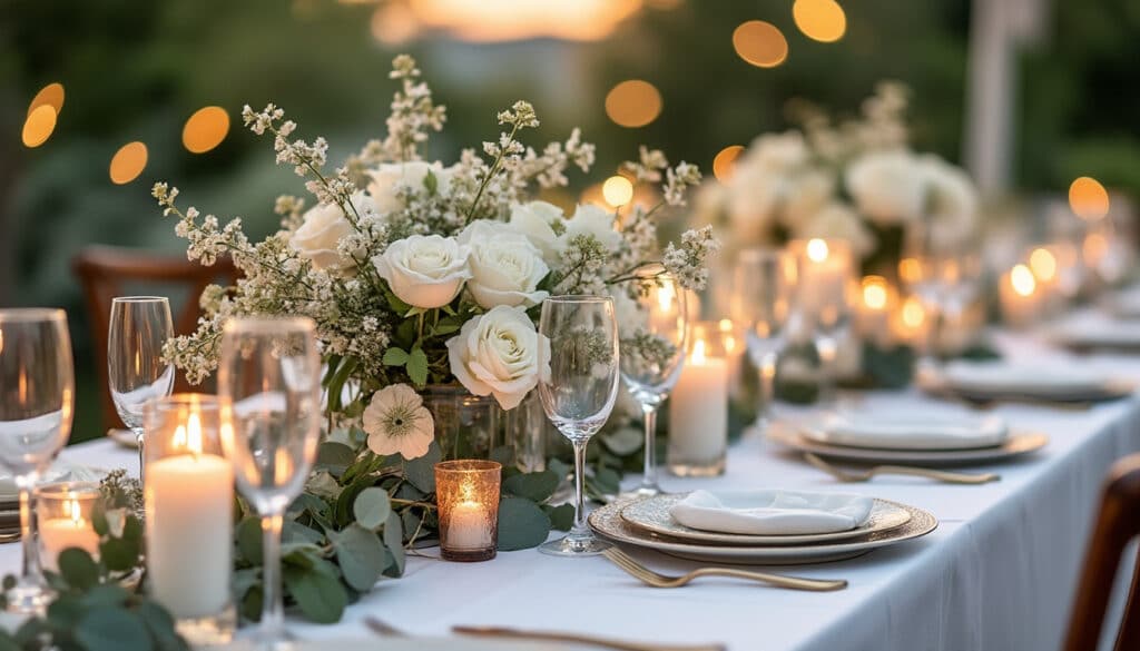 Fleur pour la table de mariage : idées et conseils pour une déco réussie