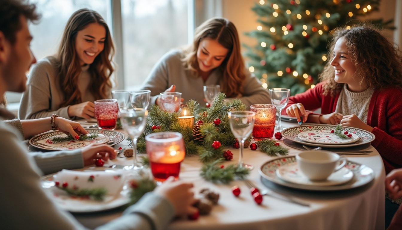 Illustration: Pourquoi créer un set de table de Noël soi-même embellit votre table festive
