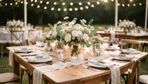 Centre de table de mariage champêtre : idées élégantes