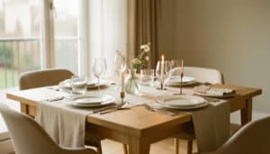Déco de table de salle à manger sans l’encombrer