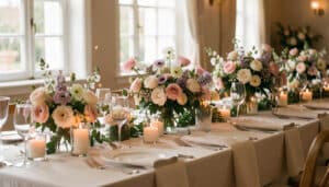 Décoration florale de table de mariage : idées et style