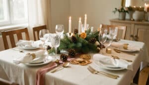 Idées de décoration de table de Noël élégante