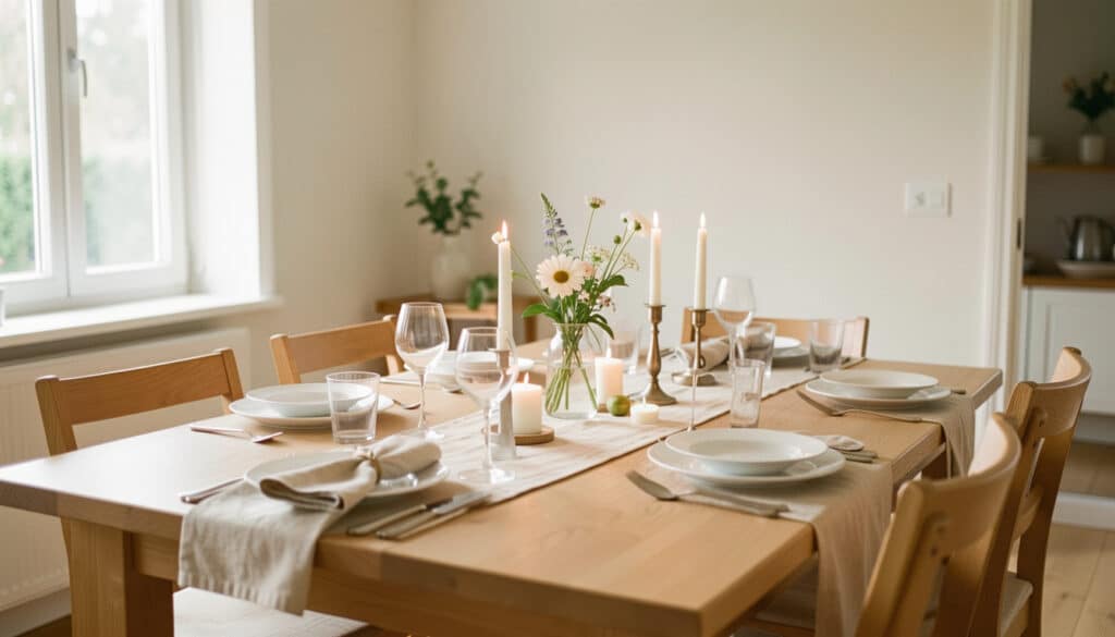 Décorer une table à manger avec style et simplicité