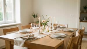 Décorer une table à manger avec style et simplicité